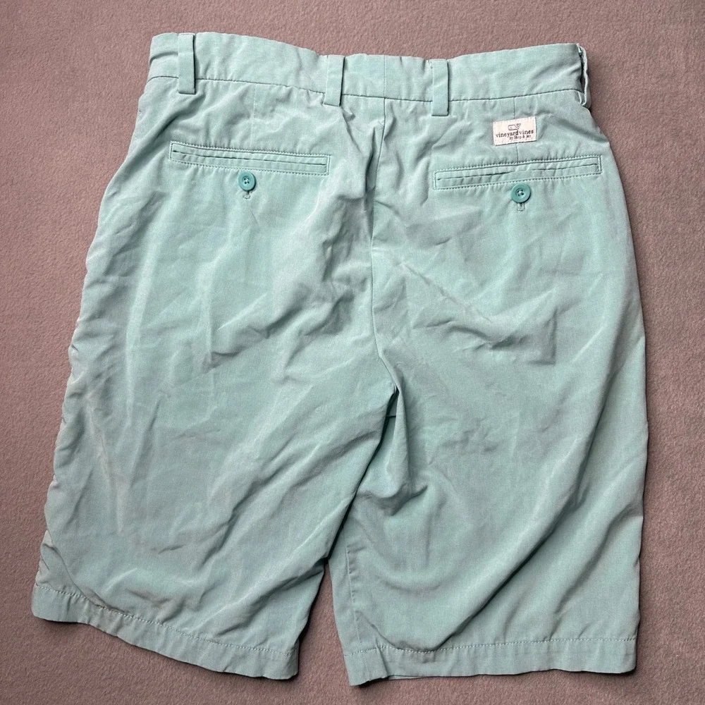 Vineyard Vines Breaker Shorts Mens 28 Green Performance Stretch Golf Casual